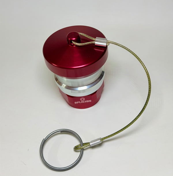 Banlaw BPLN3BNC Size 3, 3/4" NPT Flush Face Nozzle, Red with Cap