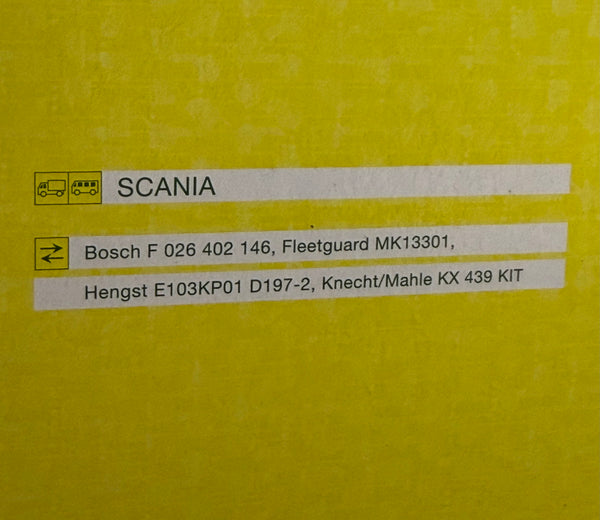 Mann PU 10 0003-2X Diesel Fuel Filter Element - Metal Free