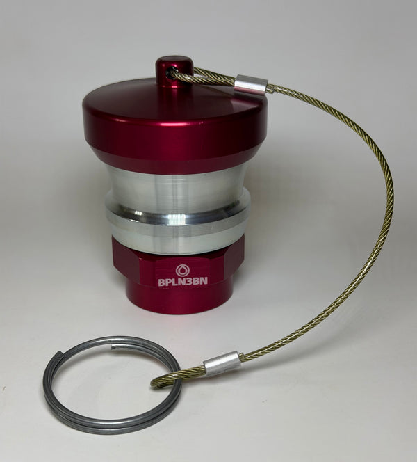Banlaw BPLN3BNC Size 3, 3/4" NPT Flush Face Nozzle, Red with Cap