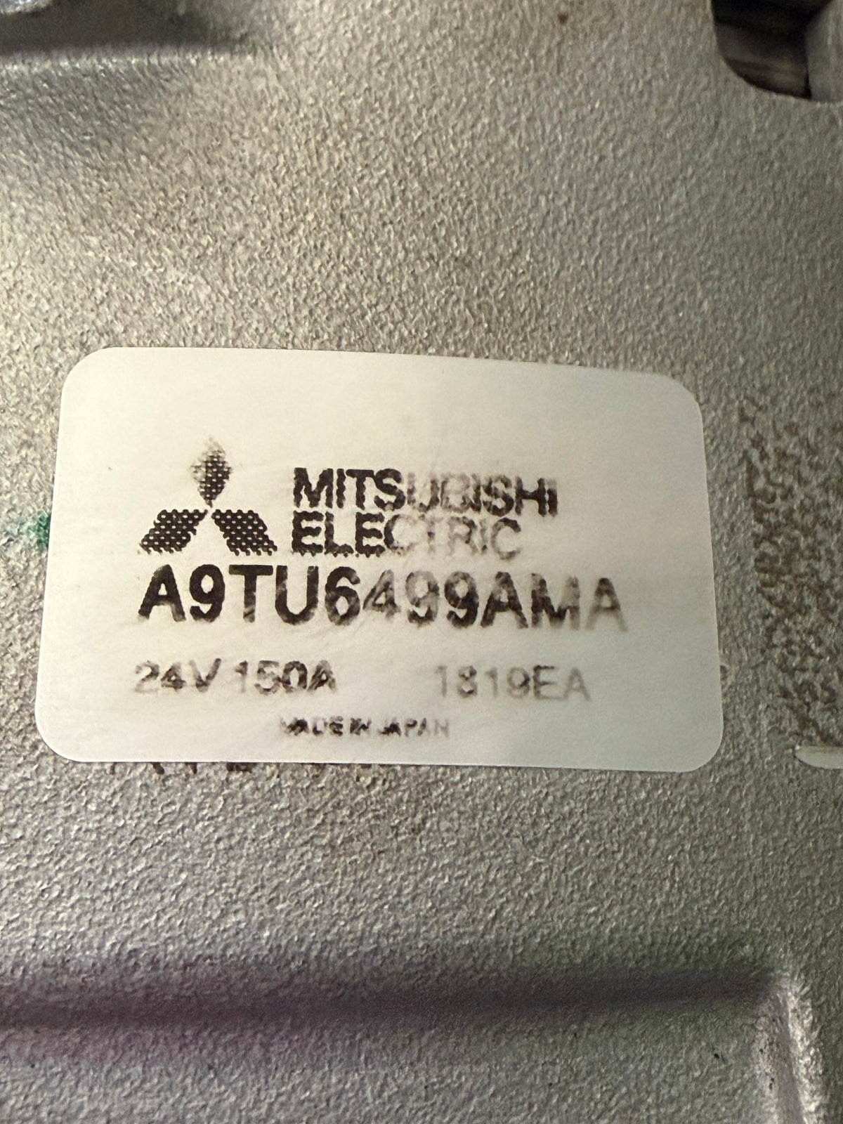 Mitsubishi Electric A9TU6499AMA 24V 150A Alternator for Scania