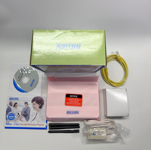 Billion BiPAC 7300N 802.11n ADSL2+ Broadband Modem & Router with Original Box