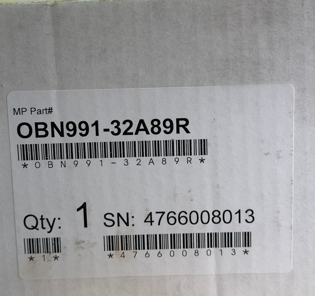OBN991-32A89R 24V Brass Gear Pump & Motor Unit, Idle Down