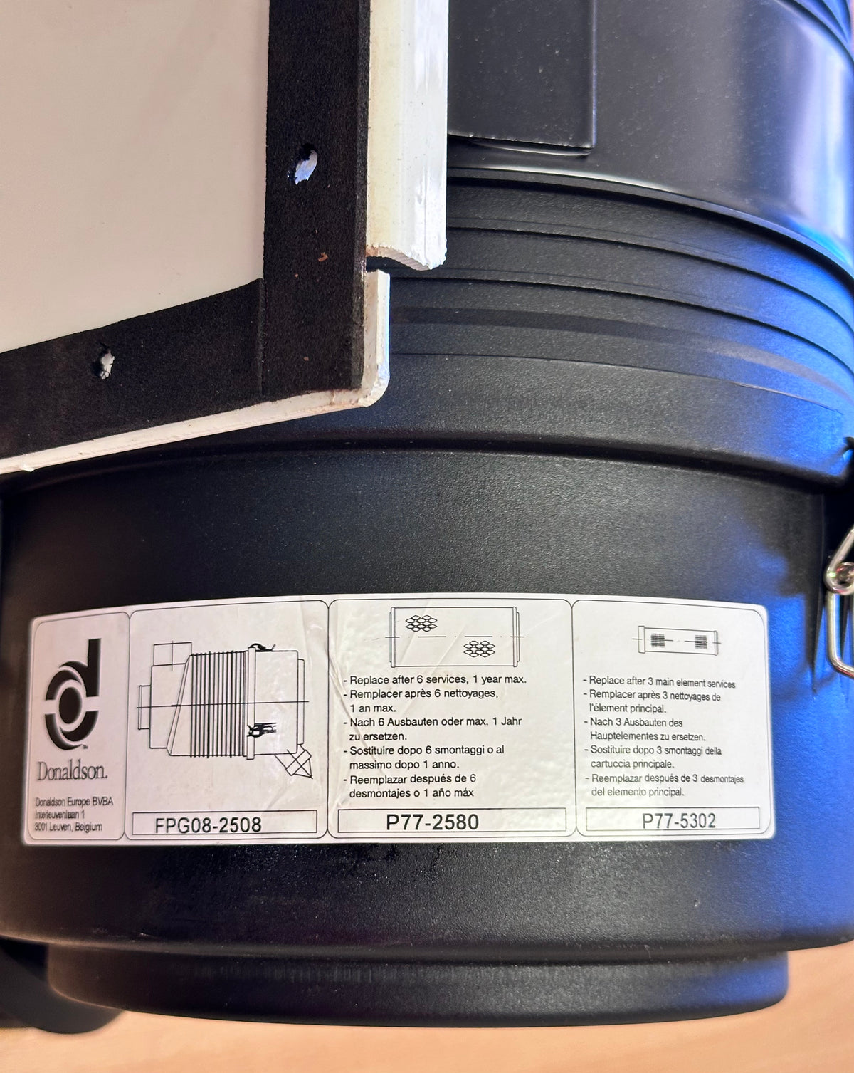 Liebherr 11643638 Air Filtration Assembly