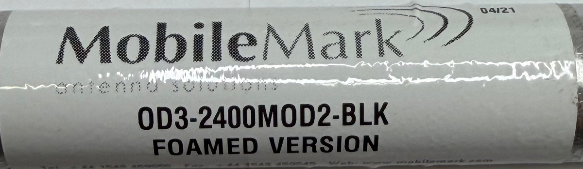 MobileMark OD3-2400MOD2-BLK Omnidirectional Wi-Fi Antenna — 3dBi