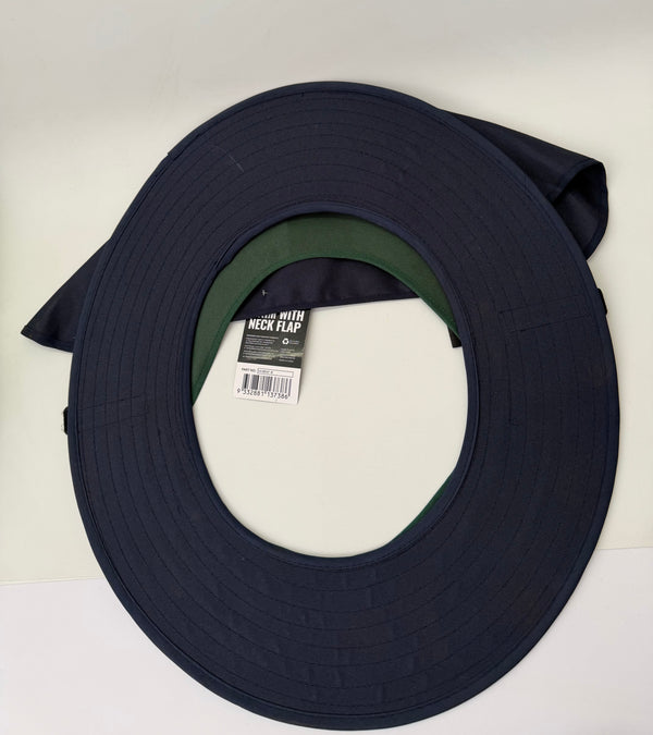Prochoice HHBNF-B Hard Hat Brim with Neck Flap, Navy Blue