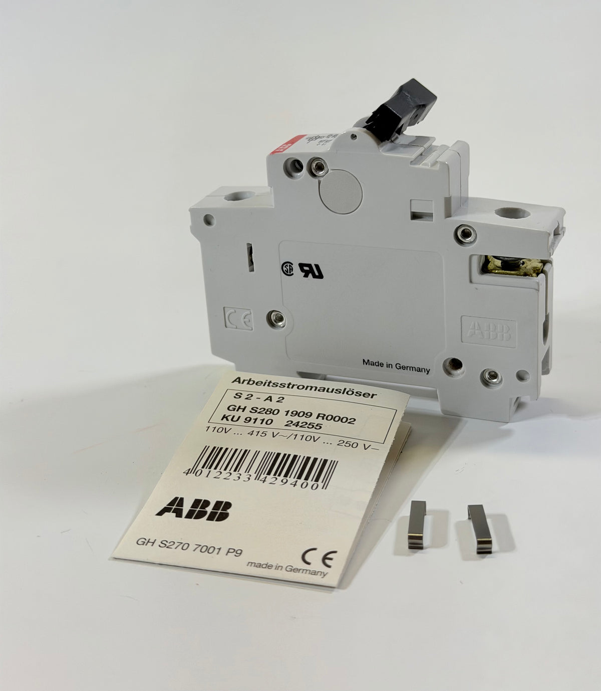 ABB S2-A2 Shunt Trip Mechanism, Type A2, 125-415VAC/ 200VDC