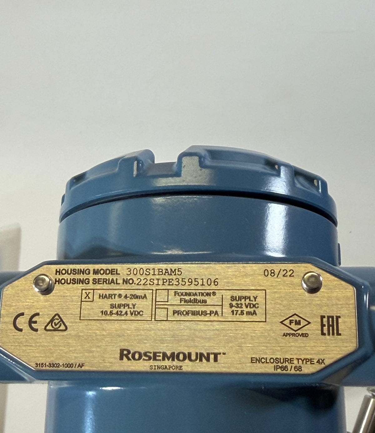 Rosemount 3051S2TG3A2A11A1BM5Q4 Pressure Transmitter with 0306RT12AA11 Manifold
