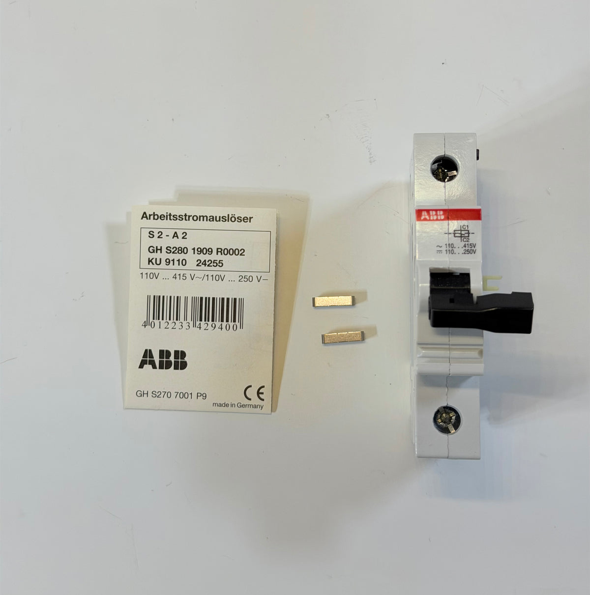 ABB S2-A2 Shunt Trip Mechanism, Type A2, 125-415VAC/ 200VDC