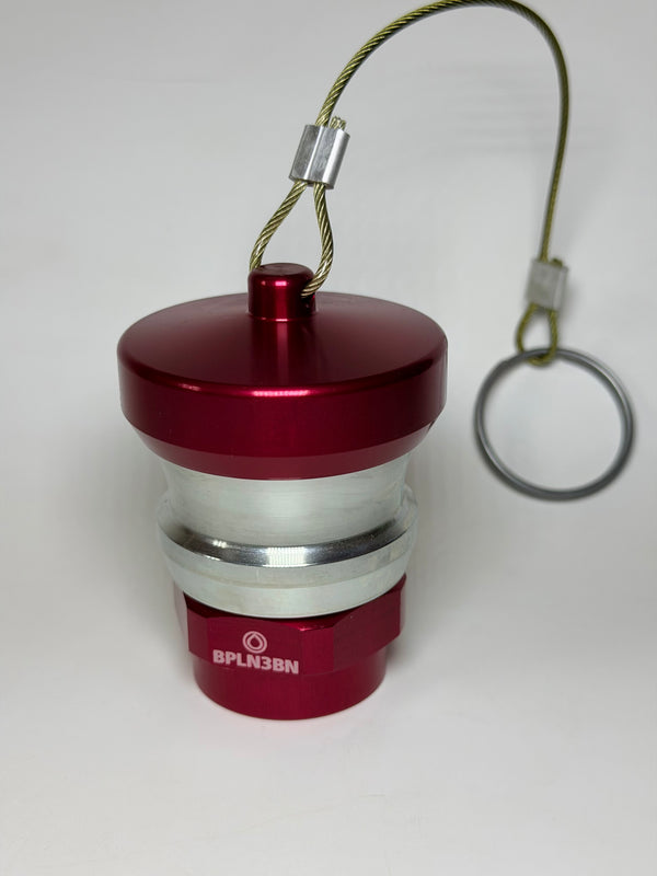 Banlaw BPLN3BNC Size 3, 3/4" NPT Flush Face Nozzle, Red with Cap