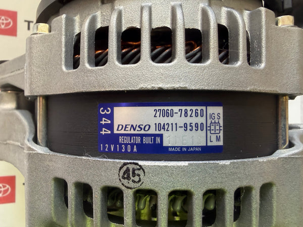 Toyota 27060-78260 Genuine Alternator Assembly