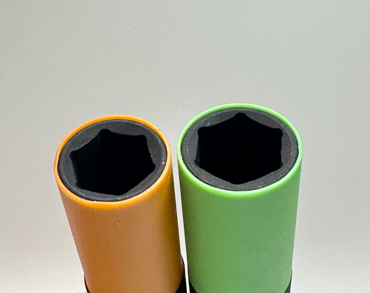 Laser 8618 Wheel Nut Socket Pair — 18.5 & 19.5 mm, 1/2" Drive