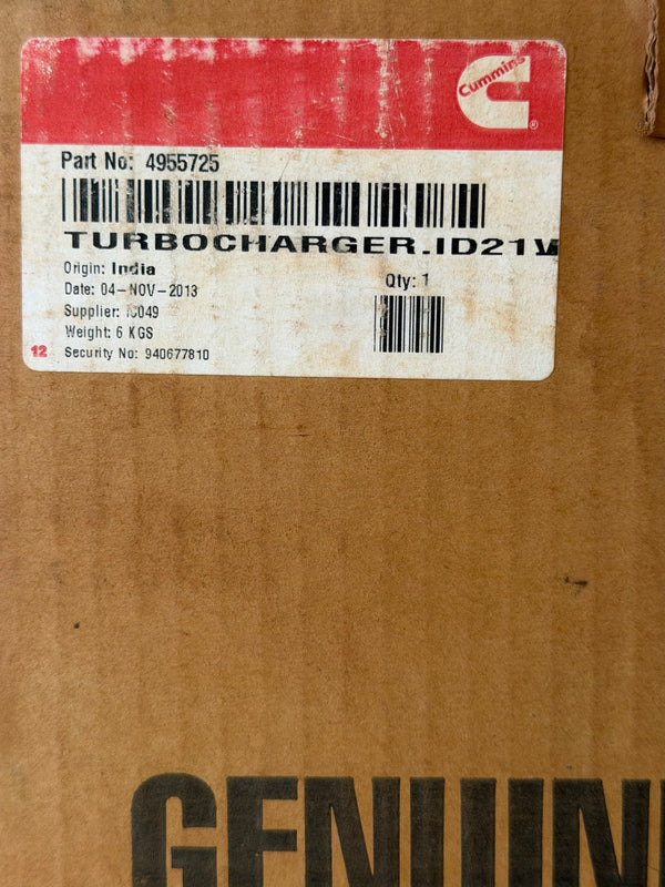 Cummins 4955725 Turbocharger Kit, NIB