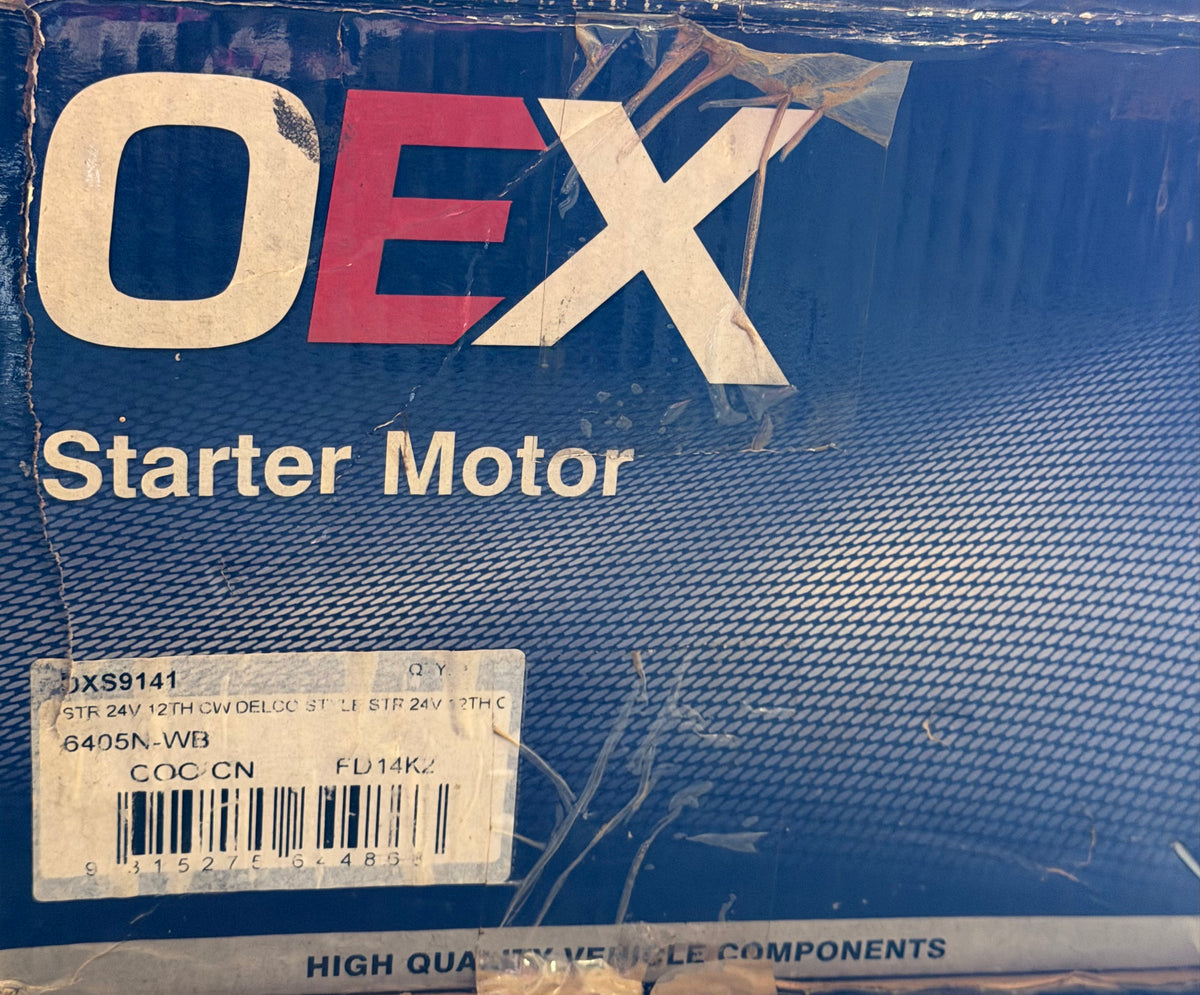 DXS9141 OEX 24V, 12TH Starter Motor, CW Delco Style for Caterpillar (6405N-WB)