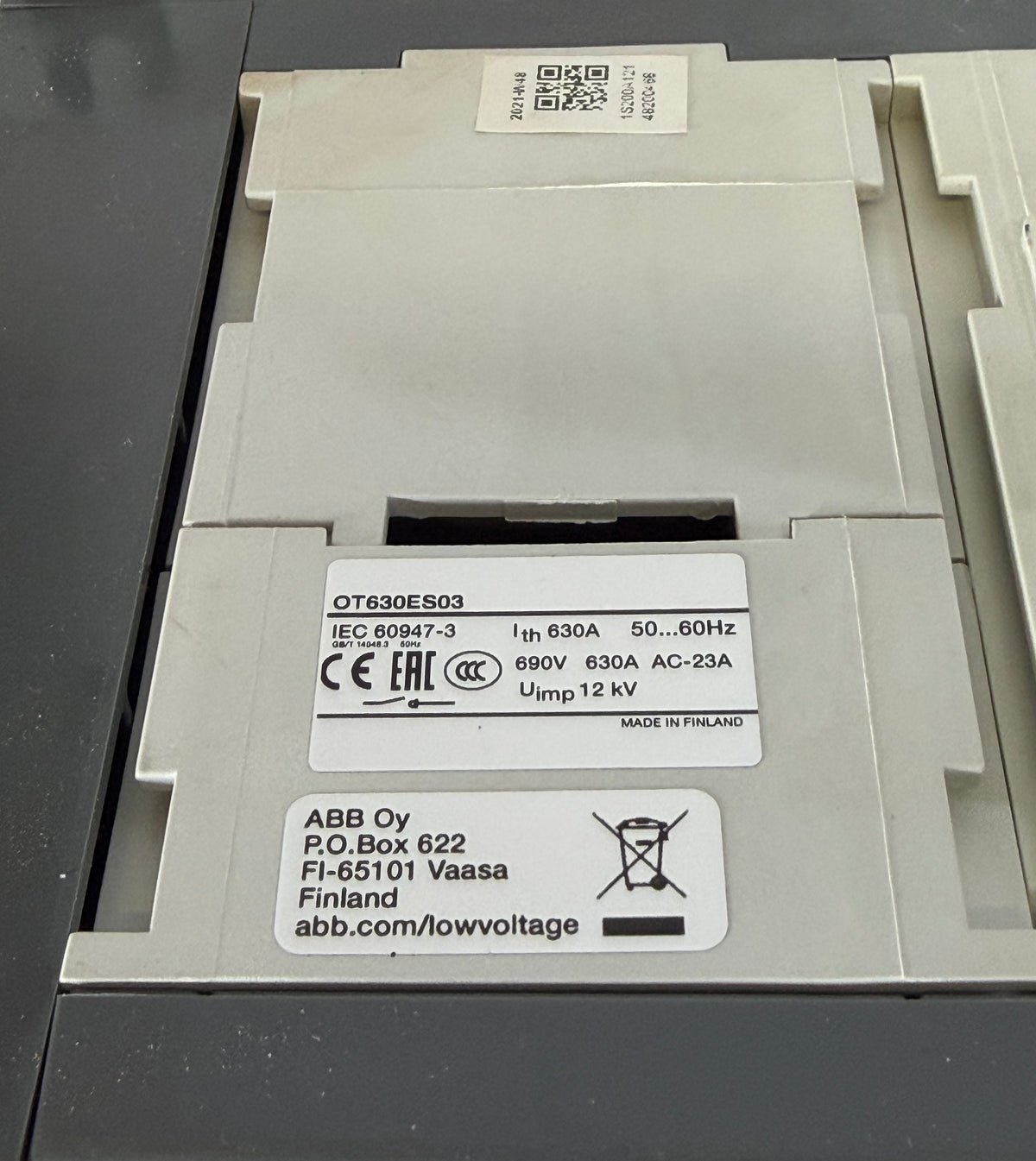 ABB OT630ES03 Switch Disconnector - 1SCA022860R2240
