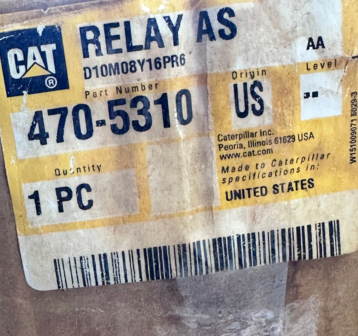 CAT 470-5310 Relay Assembly — 17LV66, 24V