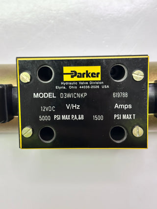 Parker D3W1CNKP DCV CETOP 5 150LPM/345BAR Solenoid Operated directional Control Valve series D3W