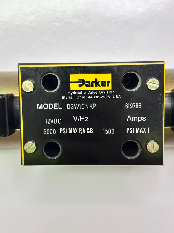 Parker D3W1CNKP DCV CETOP 5 150LPM/345BAR Solenoid Operated directional Control Valve series D3W