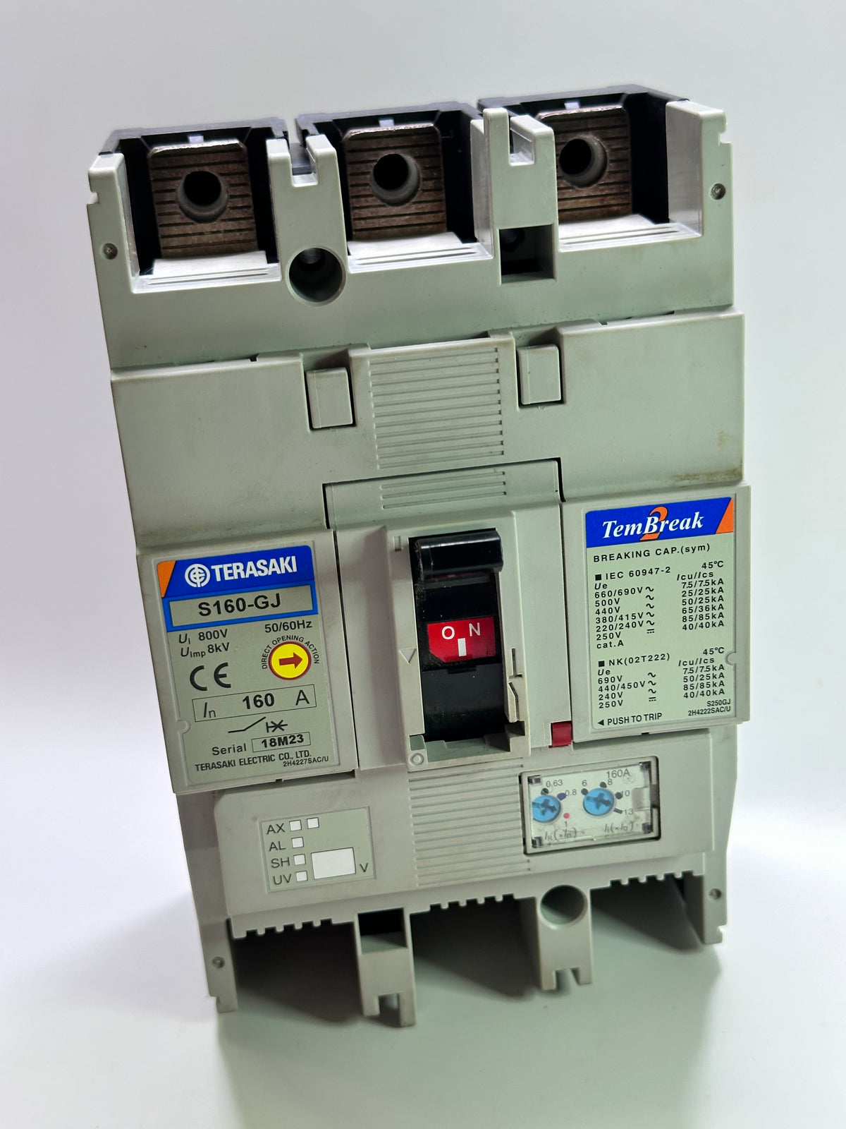 Terasaki TemBreak2 S160-GJ 3-Pole 160A FC Circuit Breaker