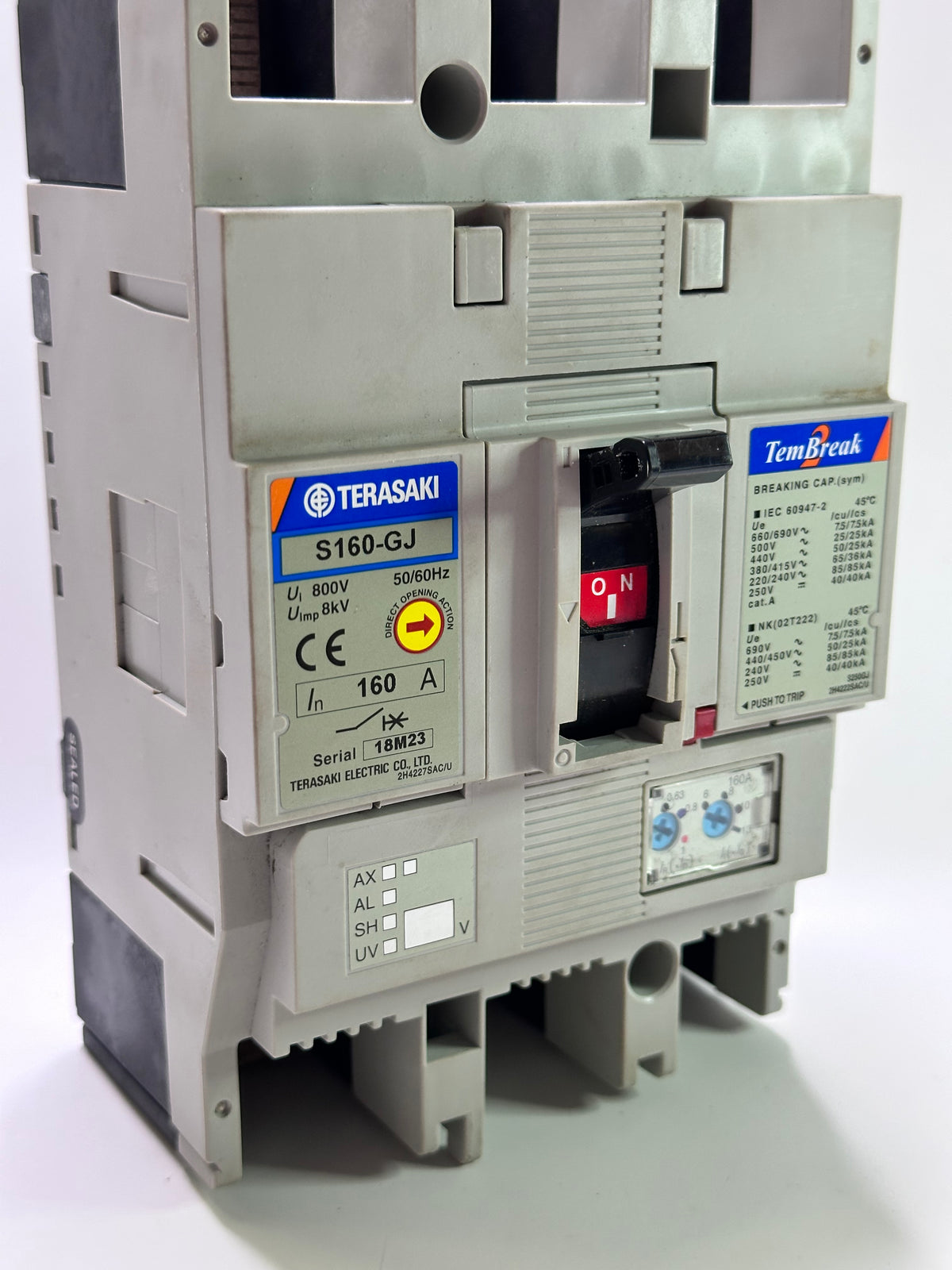 Terasaki TemBreak2 S160-GJ 3-Pole 160A FC Circuit Breaker