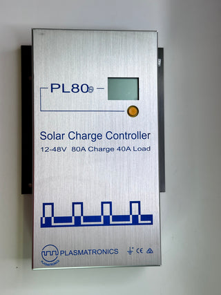 Plasmatronics PL80e Solar Power Regulator, 80A 12-48V 40A Load
