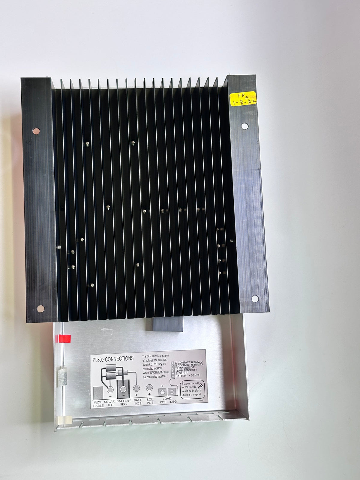 Plasmatronics PL80e Solar Charge Controller, 80A, 12–48V, 40A Load