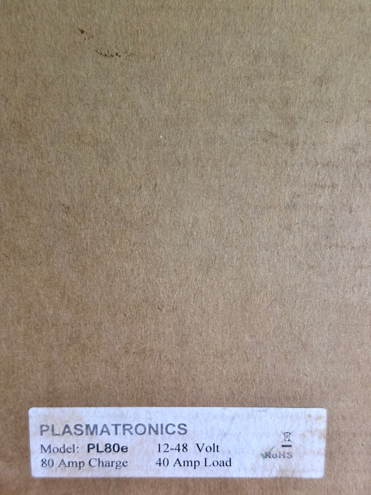 Plasmatronics PL80e Solar Charge Controller, 80A, 12–48V, 40A Load