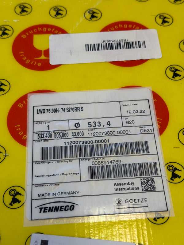 LWD 76.90H-74Si70RRS Heavy Duty Mechanical Face Seal Duo Cone Seal