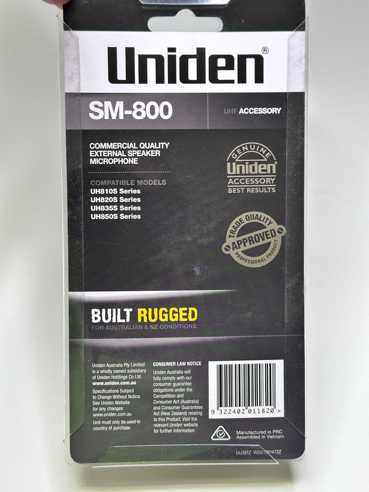 Uniden SM800 Speaker Microphone, 8757033