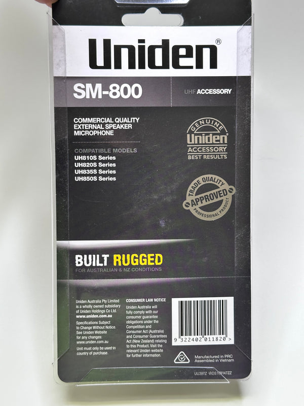 Uniden SM800 Speaker Microphone, 8757033
