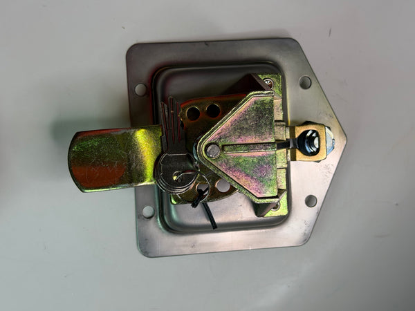 DT120A Drop T Lock, Bent Tongue, Locking (with keys)
