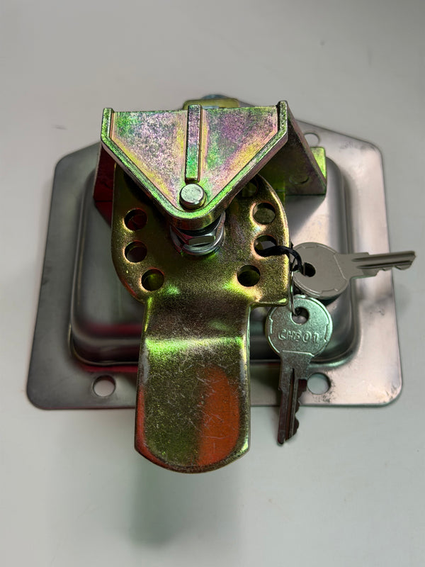 DT120A Drop T Lock, Bent Tongue, Locking (with keys)