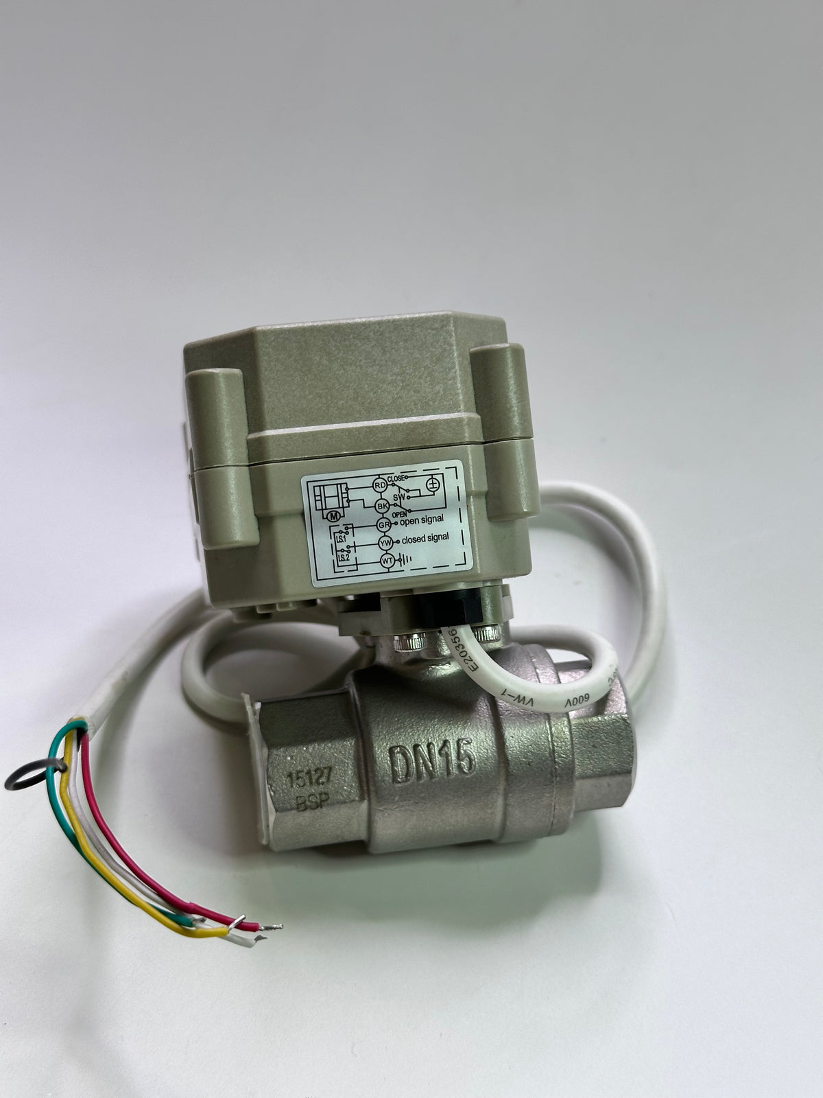 A20-T15-S2-B 2 Way, 1/2" BSP Motorized Ball Valve for Cooling System