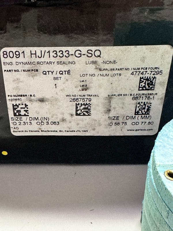 Garlock HYDRA-JUST® Style 8091 Hydra-Just Pump Packing Set, 1.125 Inch ID X 1.750 Inch OD, For Following Pump(s): 2" WILDEN P800 47747-7071