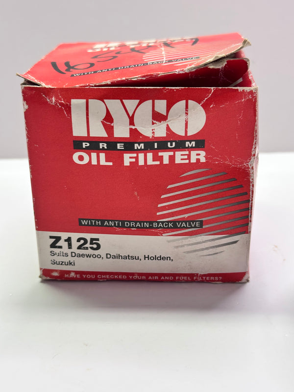 Ryco Z125 Oil Filter