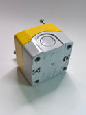 XALK01 Harmony Empty Enclosure, Yellow Plastic Lid for Push Button, 22mm