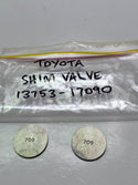Toyota 13753-17090 Genuine Shim, Valve Adjusting 709