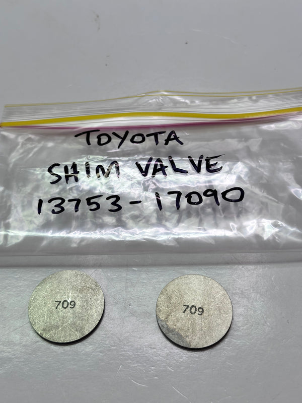 Toyota 13753-17090 Genuine Shim, Valve Adjusting 709