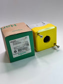 XALK01 Harmony Empty Enclosure, Yellow Plastic Lid for Push Button, 22mm