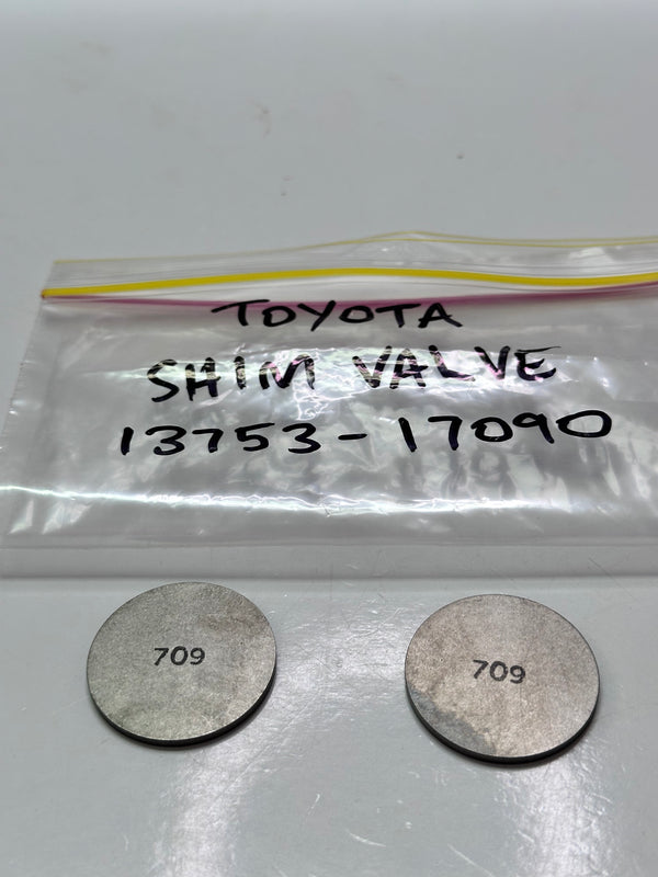 Toyota 13753-17090 Genuine Shim, Valve Adjusting 709
