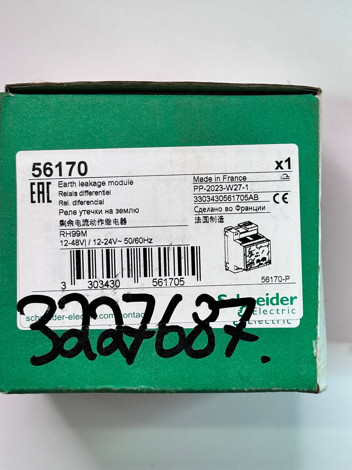 Schneider VigiPacT RH99M 56170 Earth Leakage Monitoring Relay