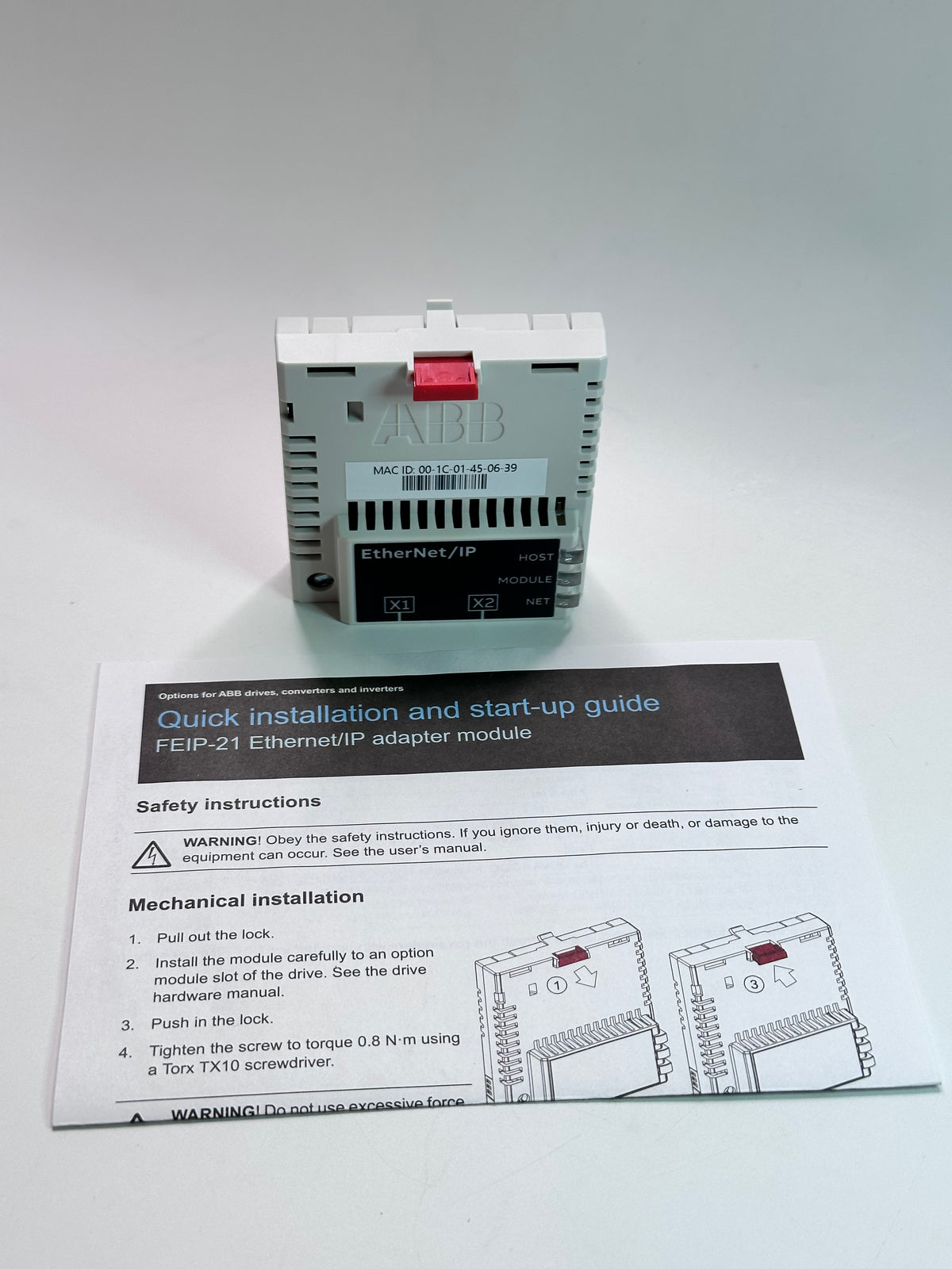 ABB FEIP-21 Two-Port EtherNet/IP Adapter 3AXD50000192786