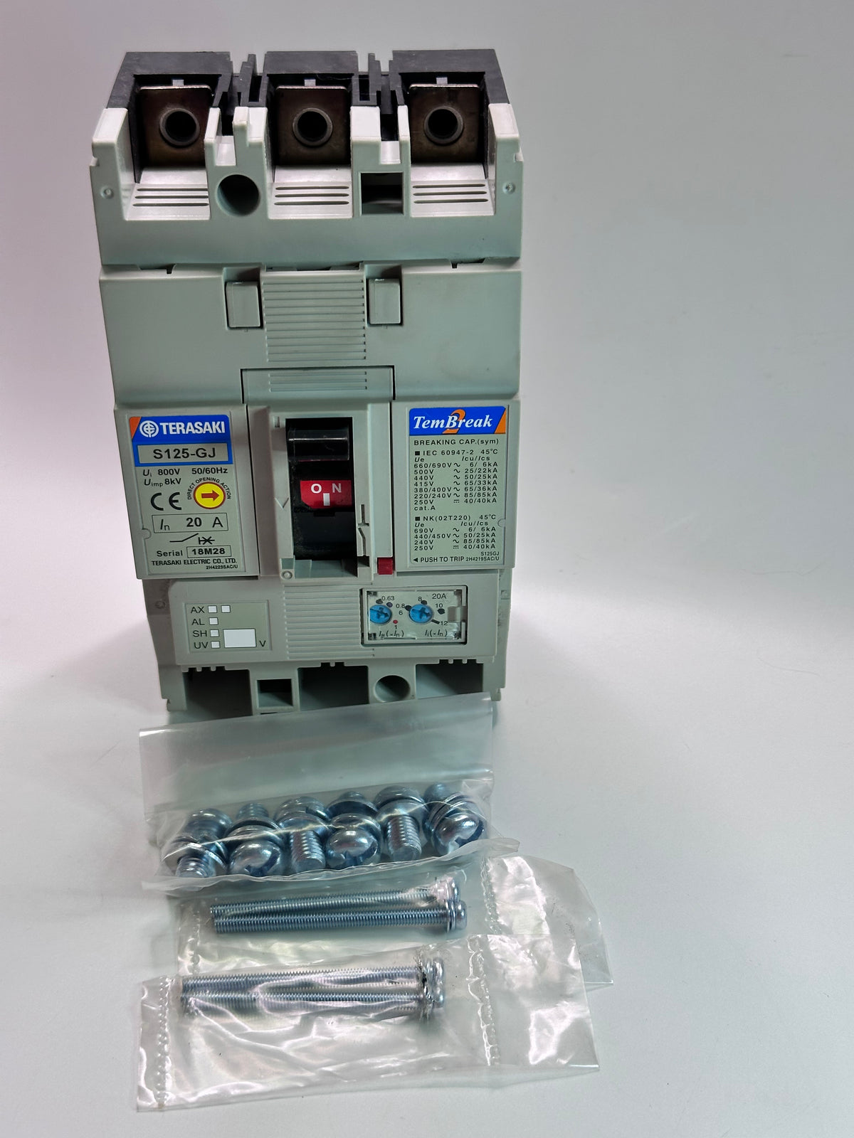 Terasaki TemBreak2 S125-GJ 3-Pole 20A Circuit Breaker – FC