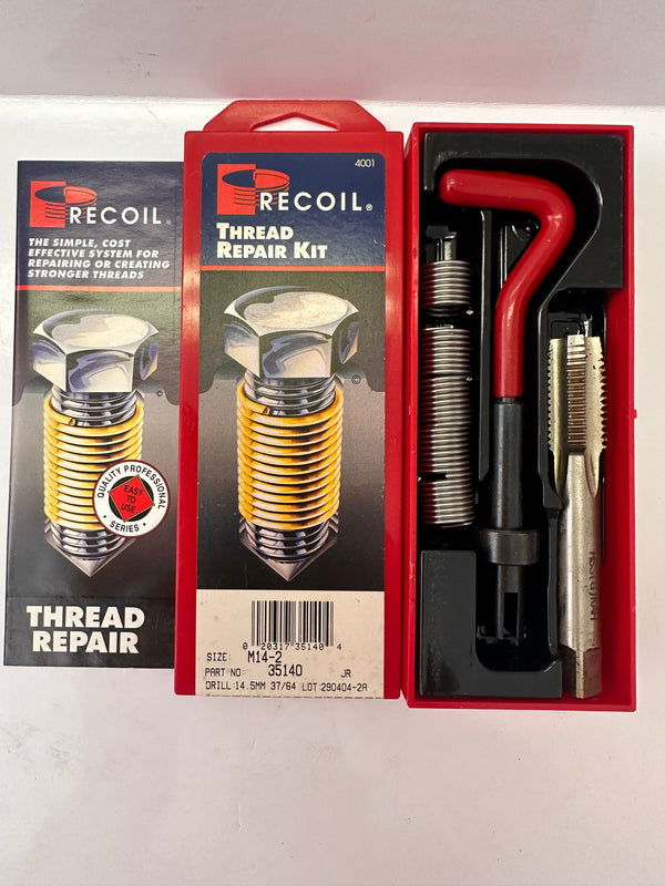 RECOIL Thread Repair Kits, three sizes available