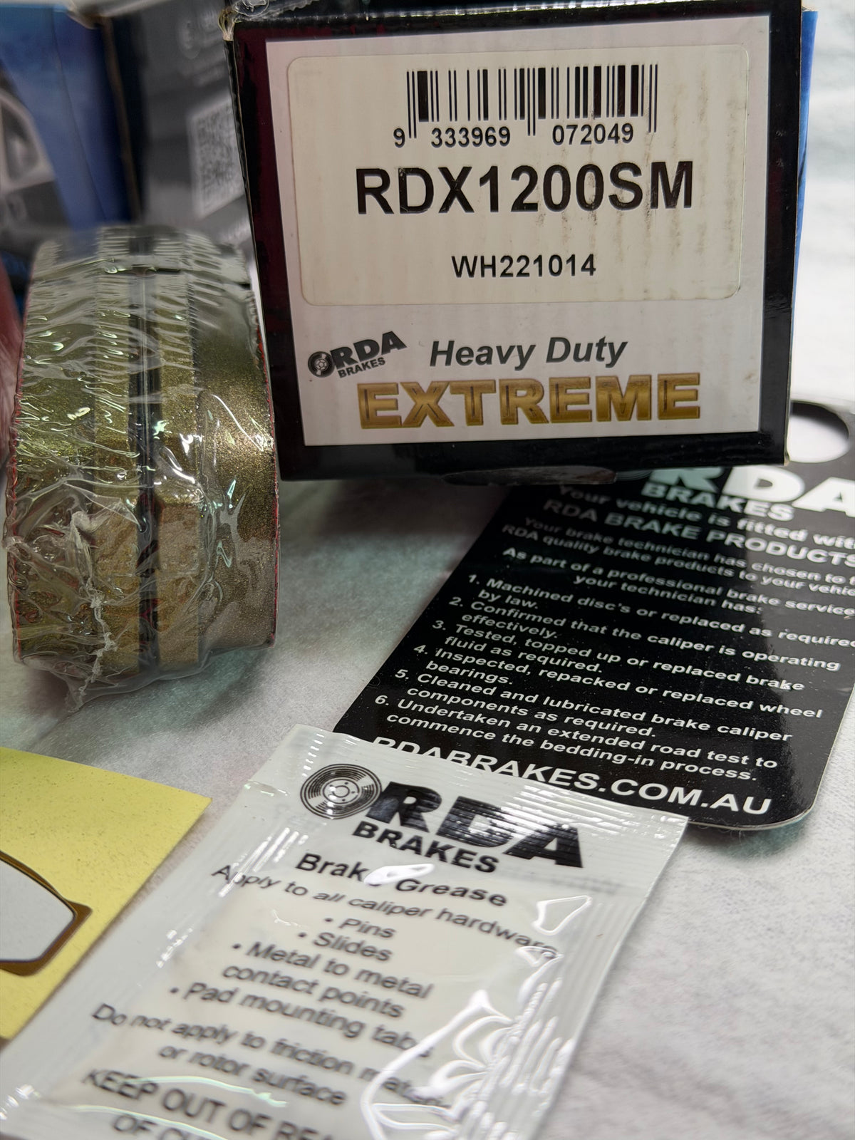RDA RDX1200SM HD Extreme Rear Brake Pad Set