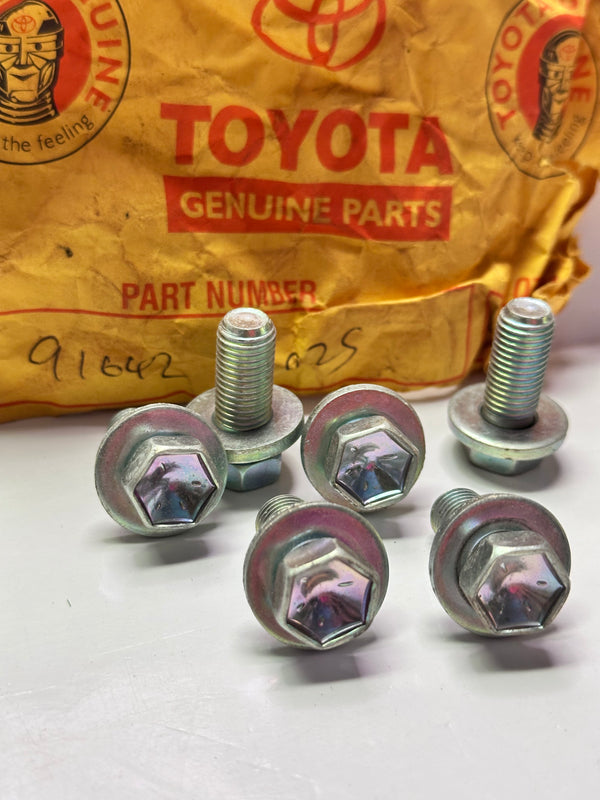 Toyota 91642-81025 Bolt with Washer, bag of 6