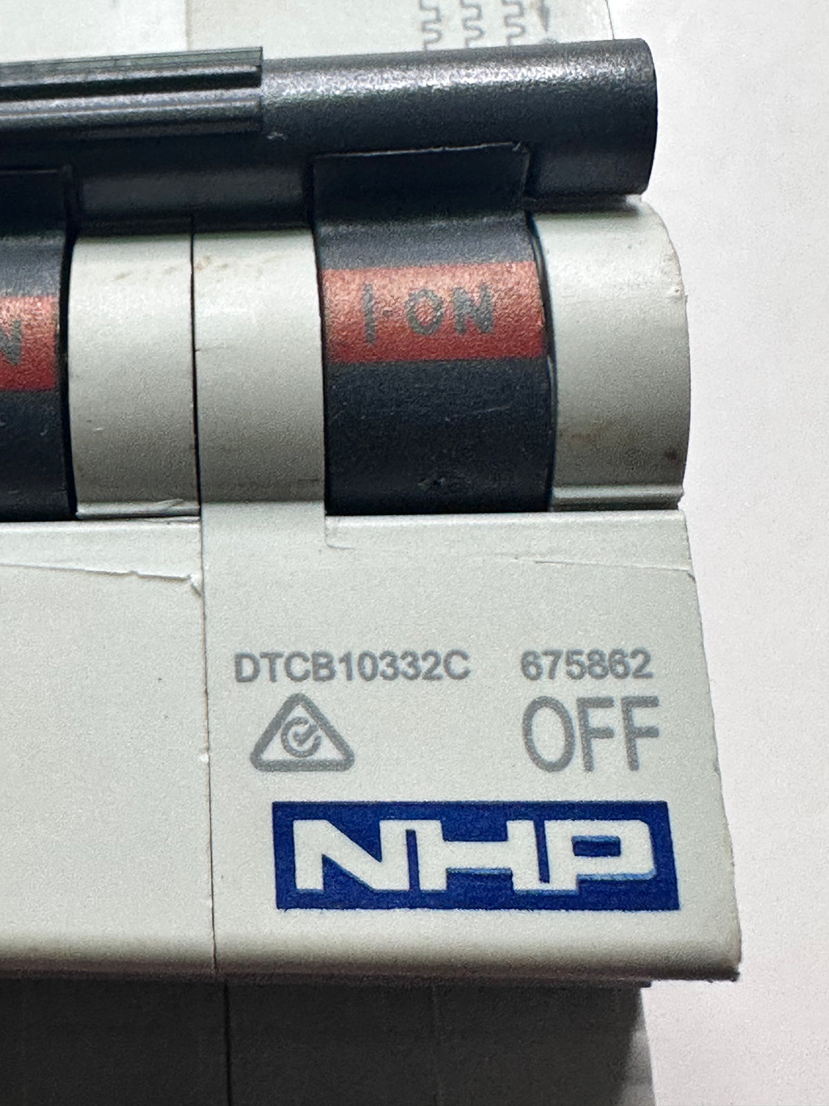 NHP DIN-T Miniature Circuit Breaker — 3-Pole, 32 A, C Curve