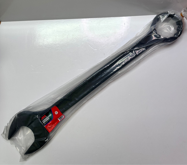 JBS 3907207 Combination Spanner - Ring & Open End - Imperial 2-1/4", Black Phosphate