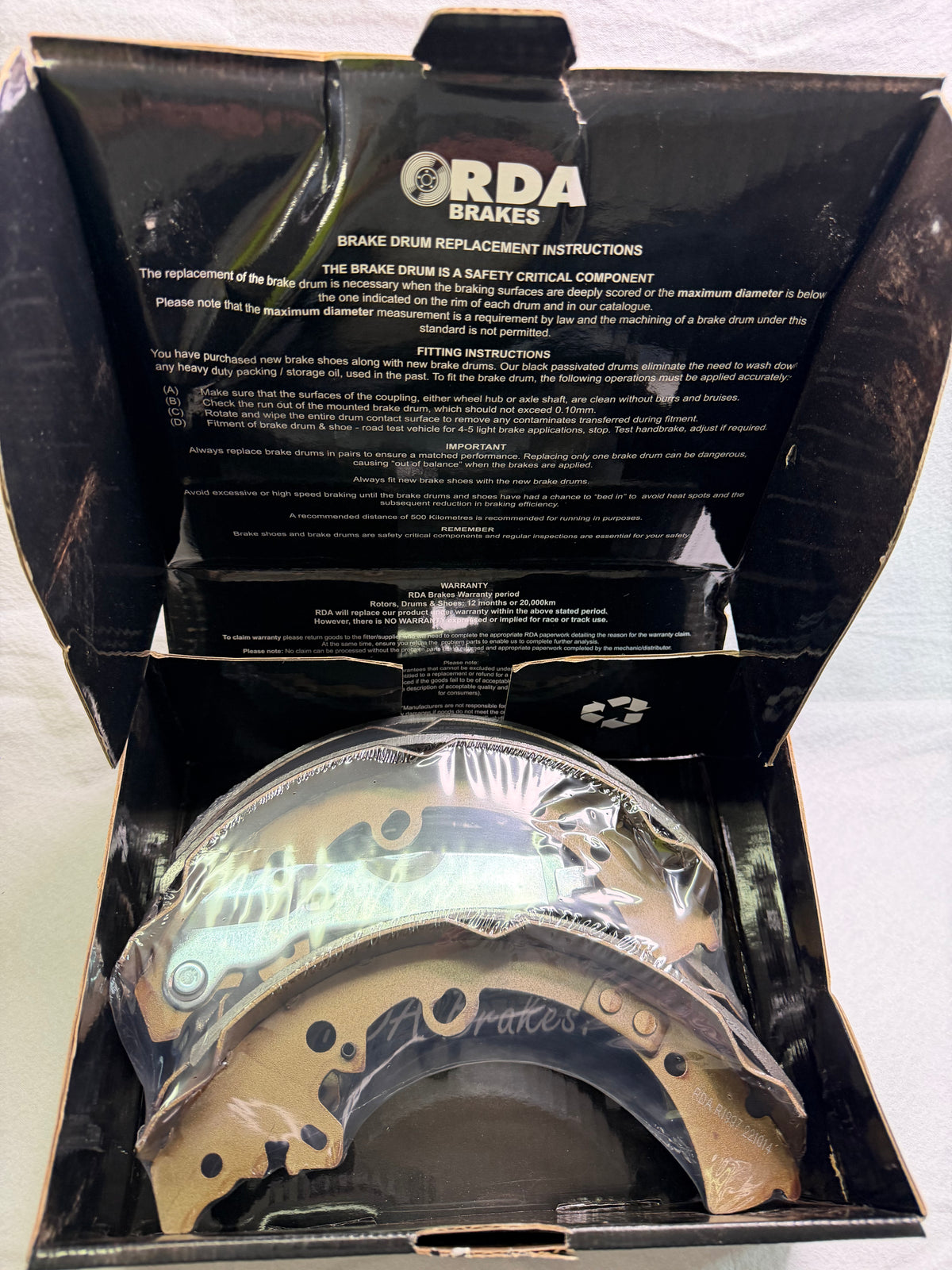 RDA R1997 Rear Brake Shoe Set