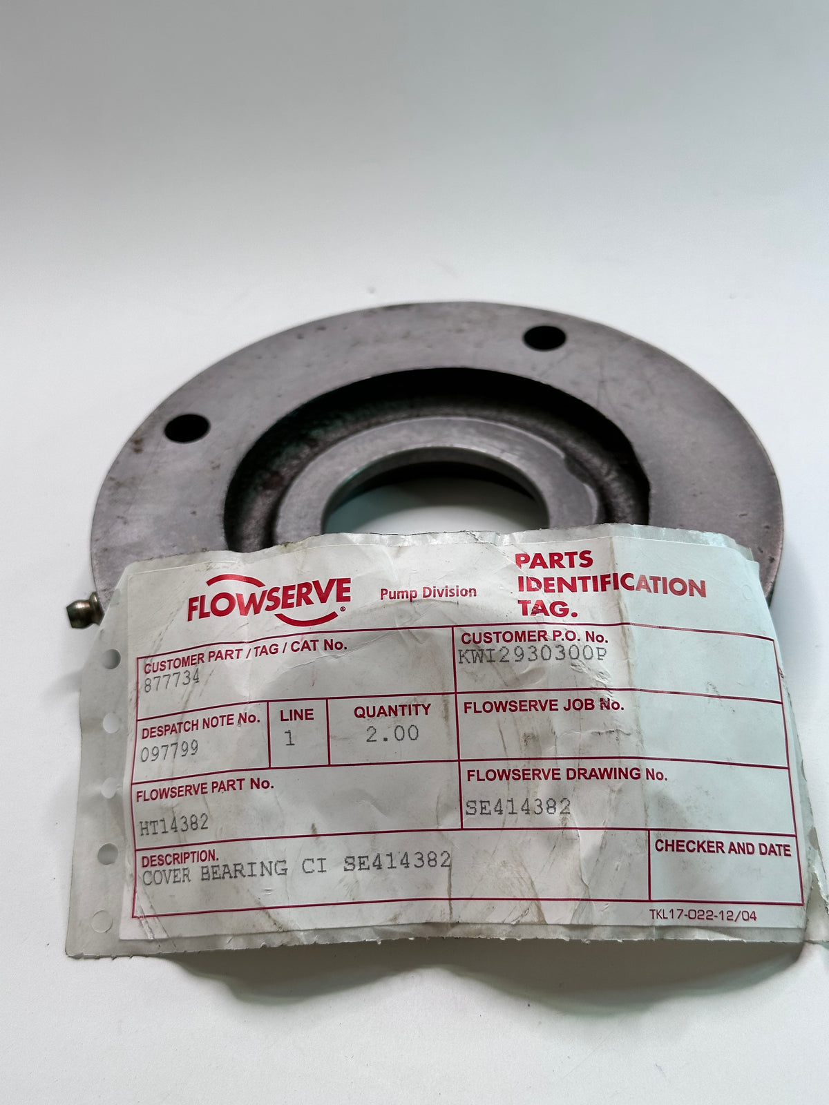 Flowserve HT14382 Bearing Cover FR.10