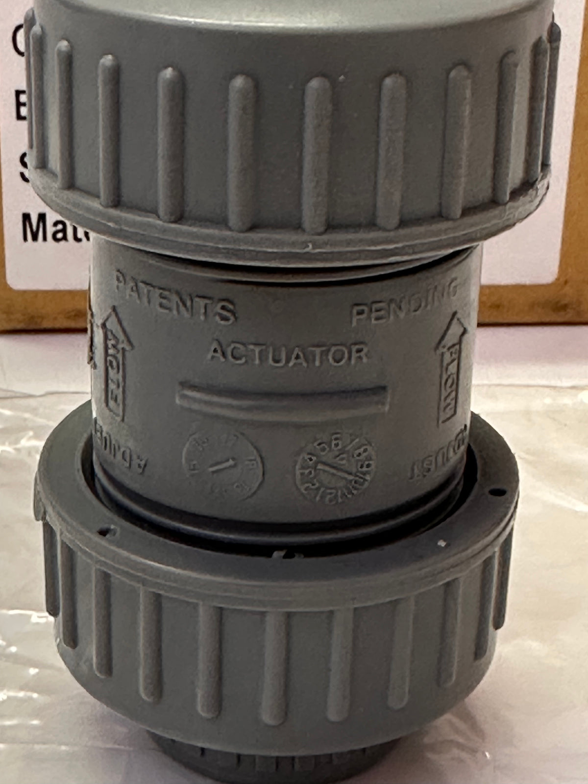 ABS Double Barrel Union Ball Valve (EPDM Seals) – Plain Sockets PN16 1/2"-20-DN16